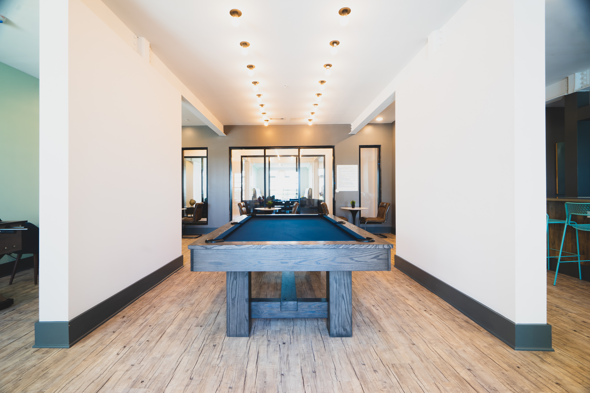 game room with pool table