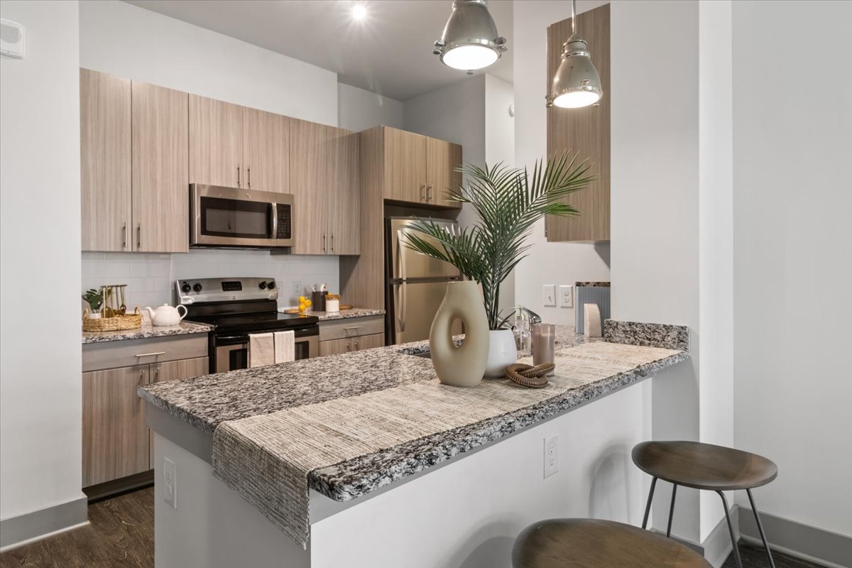 kitchen in off campus student apartments